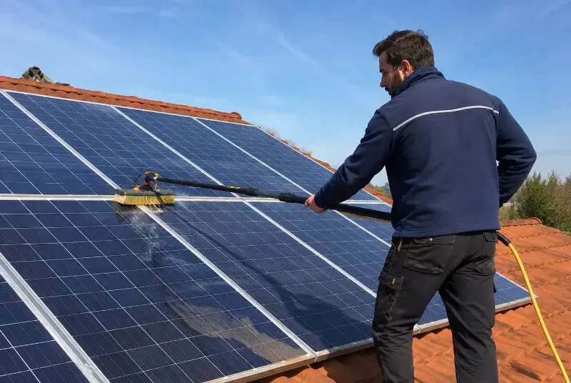 Nettoyage et entretien de panneaux solaires à Milhars